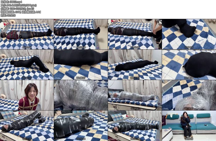 [梦川原创] 纯捆挣扎拘禁系列绑架美女大学生下部-丝依依