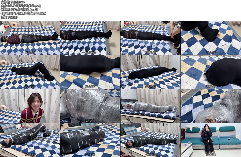 [梦川原创] 纯捆挣扎拘禁系列绑架美女大学生下部-丝依依