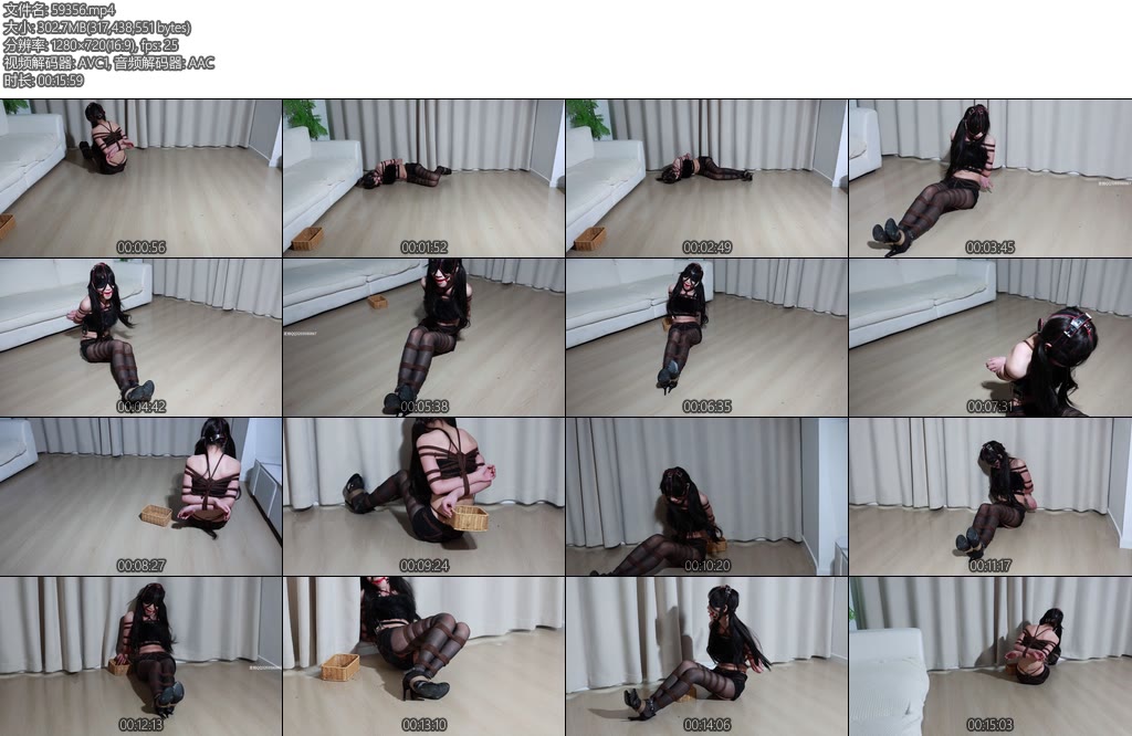 [长颜草] 霜喵多绳蒙眼捡纽扣脱缚挑战上萝莉穿御姐风也很好看黑丝细绳加上郊狼每分钟都在加大挡位哀嚎不断-丝依依