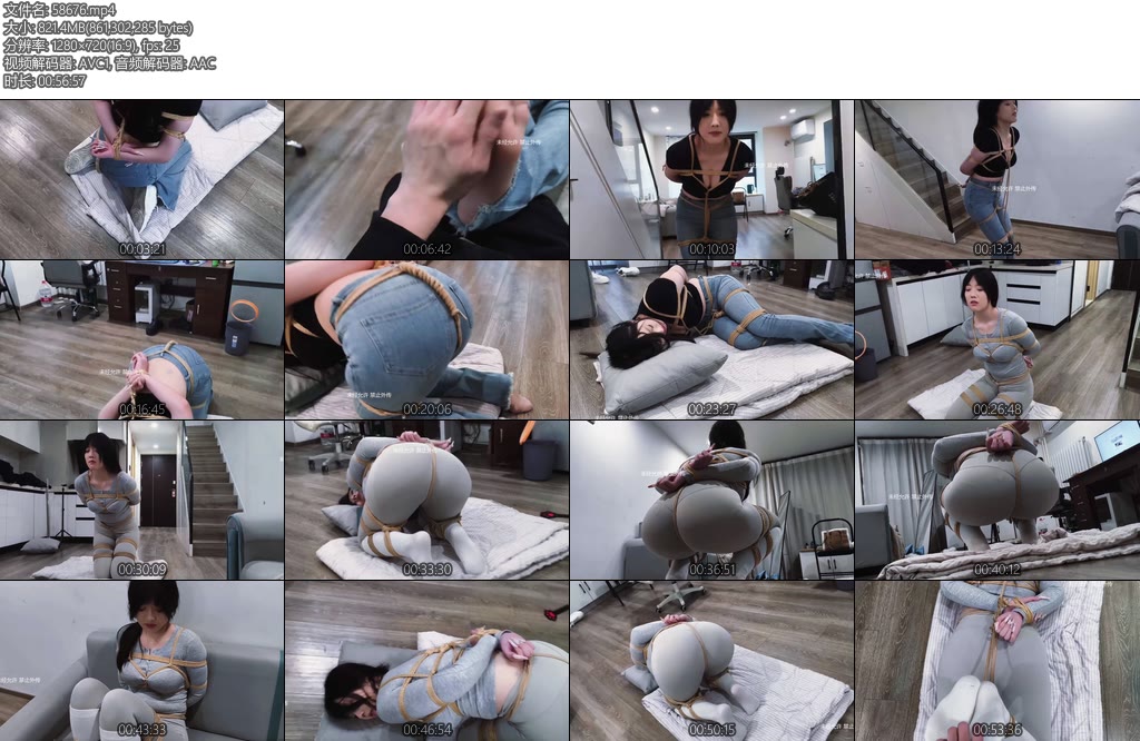 [禾一原创] 微剧情美女家教变绳奴美女老师关关上门教课被变态学生迷晕紧缚惨遭玩弄被激发M属性后的关关竟然主动求绑-丝依依