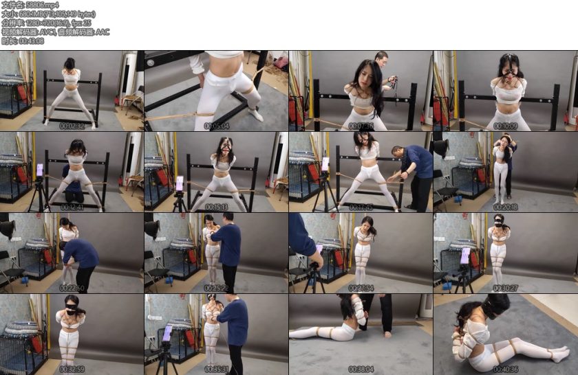 [随心原创] 雅熙白丝体育生真空绑胸啵啵贝严厉的马步和五花紧缚惩罚-丝依依