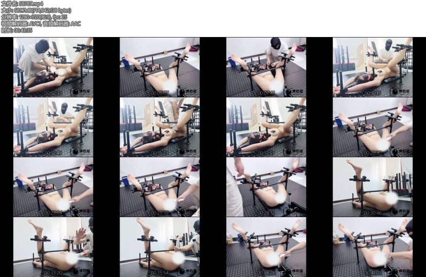 [缚心室] 超绝身材健身女教练再战拘束架炮机AV棒强制GC踩踏玩弄陷入无尽的黑暗挣扎-丝依依