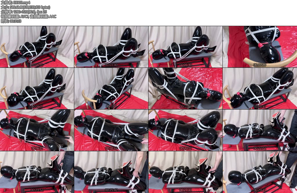 [水彩笔] 新人妹子乳胶紧缚第二弹循序渐进的乳胶填充物紧缚玩耍分开双腿捆绑在凳子上口球把嘴巴塞起来一个优质的乳胶填充物诞生了玩具肯定是必不可少的一个乌黑发亮的乳胶肉块在不停的挣扎呻吟-丝依依