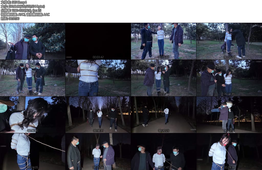 [一绳所爱] 野外绑架贩卖-丝依依