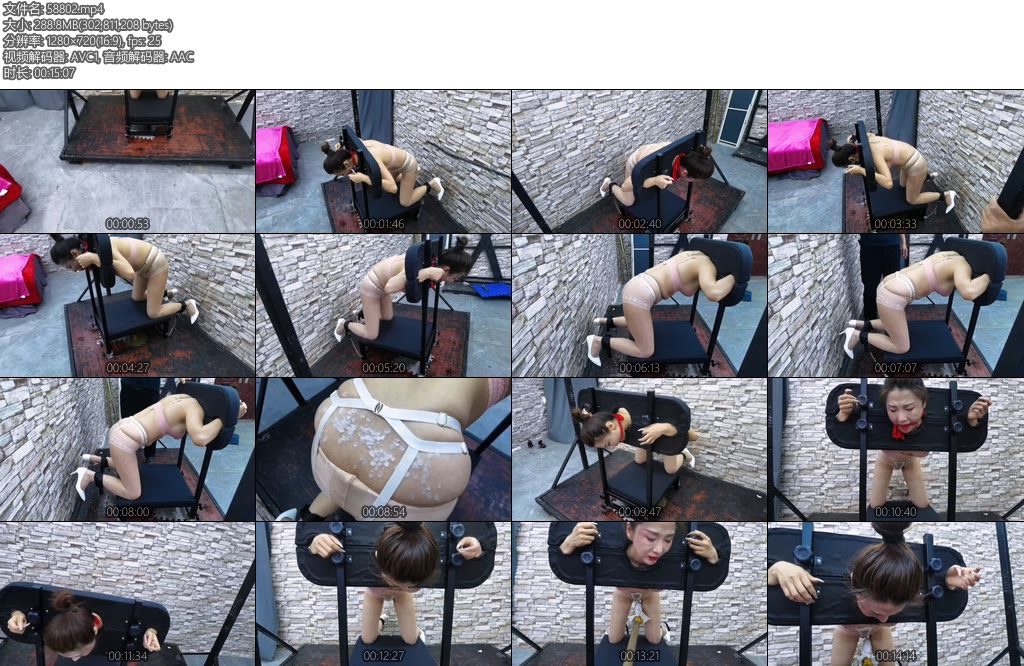 [飞天原创] 雅思跪爬架上啵啵贝快乐棒滴腊鞭打SP强制高潮-丝依依