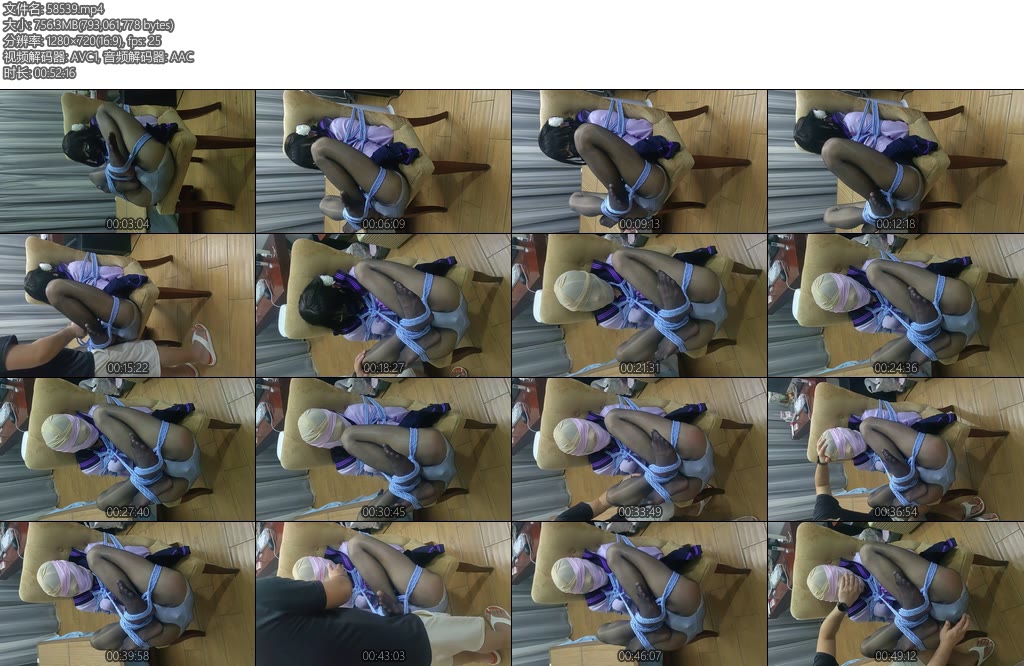 [xxxjj] 男娘油亮黑丝水手服椅子海老盘腿缚丝袜堵嘴丝袜套头胶带蒙眼封嘴内置伸缩玩具zdb强制gc-丝依依