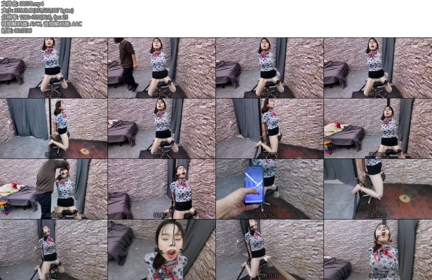 [飞天原创] 将驴驴禁锢在马鞍炮机上玩命地折磨-丝依依