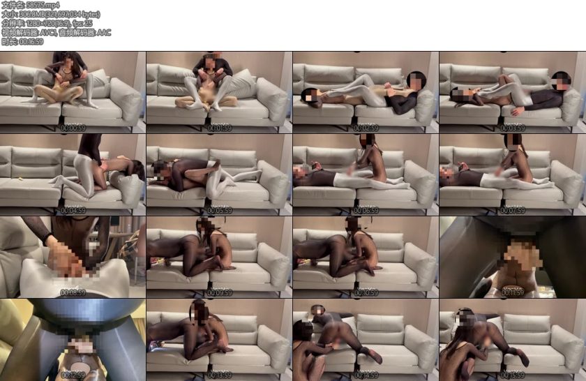 [VacMe] 情侣双层丝袜榨精挑战-丝依依