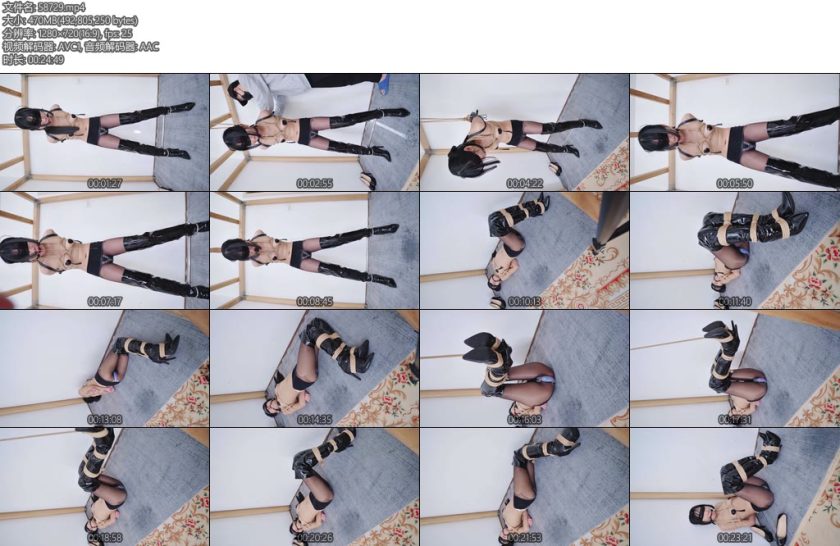 [亚洲绳艺] 冷酱长靴乳贴啵啵贝捆绑调教震动糕朝-丝依依
