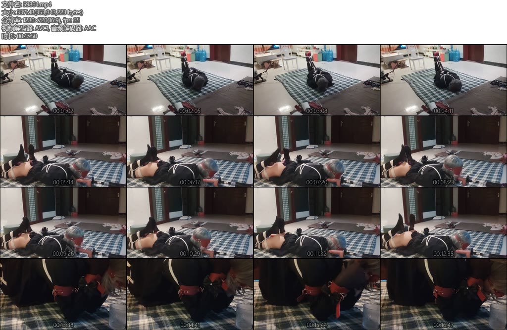 [亚洲绳艺] 调教双洞炮机口水收集-丝依依