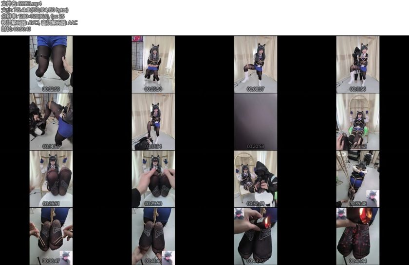 [亚洲绳艺] 职业胸手德克萨斯的洗脑调教伪娘-丝依依