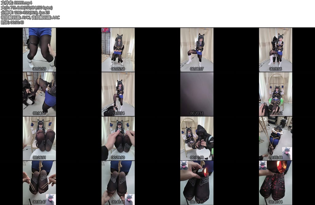 [亚洲绳艺] 职业胸手德克萨斯的洗脑调教伪娘-丝依依