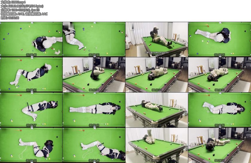 [野子绳社] 绳缚台球挑战第二部带上持续升高的郊狼打球是什么体验-丝依依