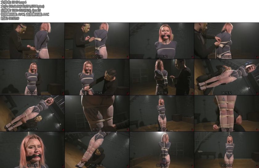 [欧美绳艺] Astrid Crushed Elbows Tight Thin Ropes for a Beautiful Dancer-丝依依
