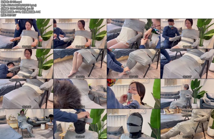 [默示录] 缚艺录小沐胶带与头套-丝依依