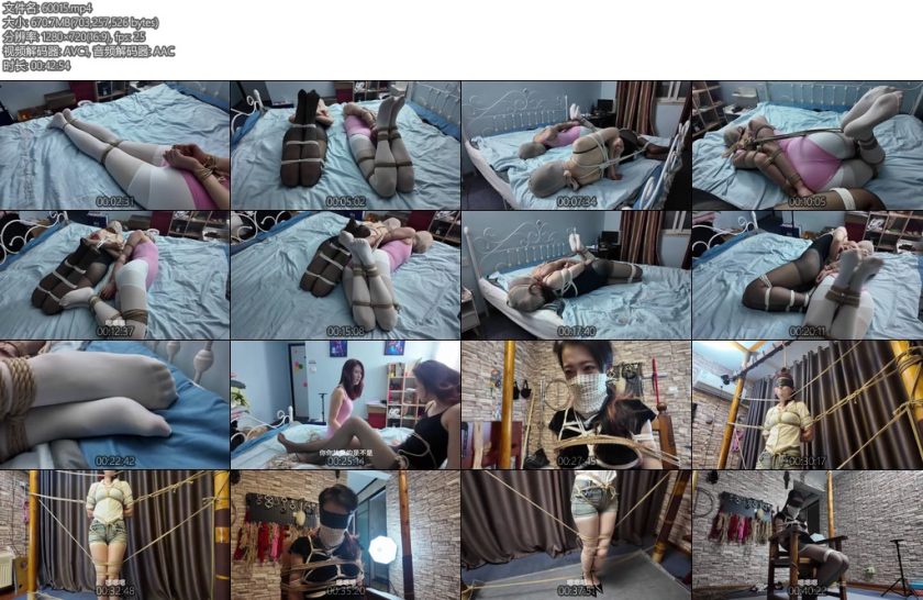 [一绳所爱] 绑架体验下灿灿依依先后遭遇假绑架与真绑架-丝依依