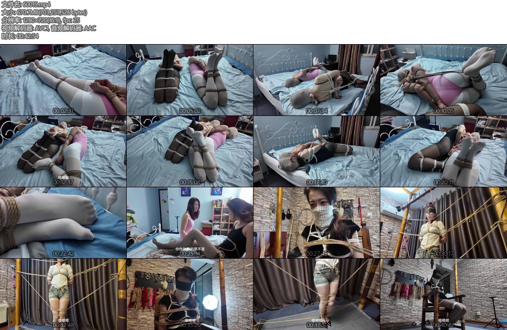 [一绳所爱] 绑架体验下灿灿依依先后遭遇假绑架与真绑架-丝依依