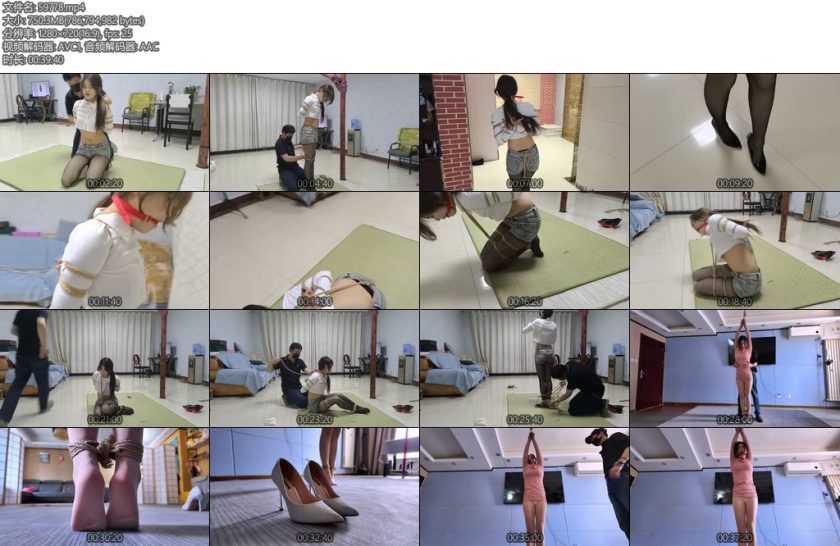 [一绳所爱] 捆绑教学足尖点地-丝依依