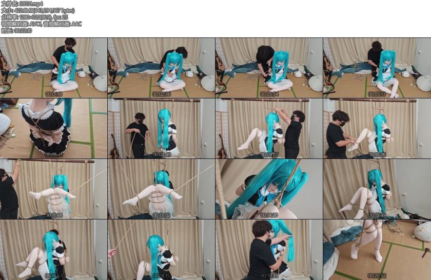 [无夜初音] 被网友骗到家里绑起来狠狠玩弄-丝依依