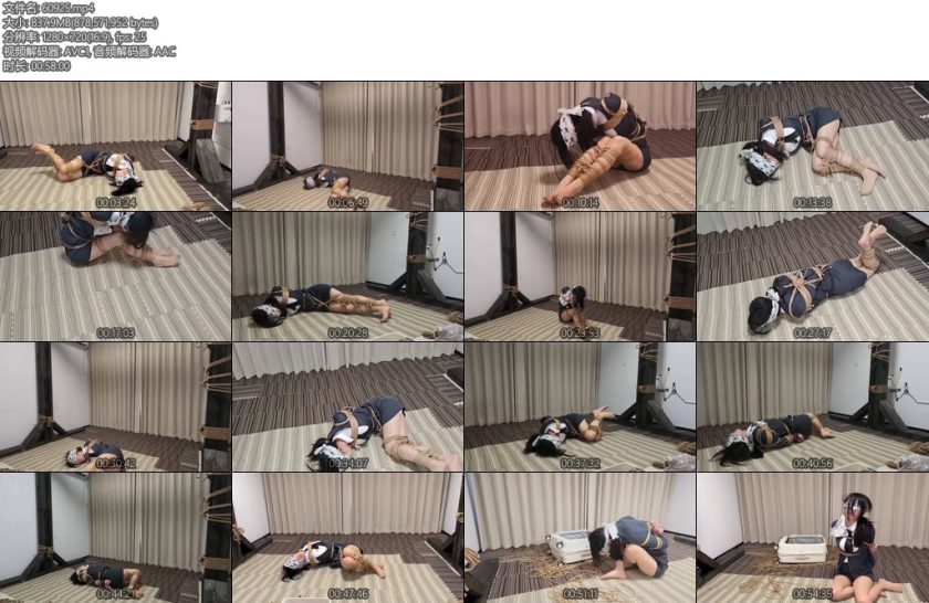 [象人原创] 胖竹子嗷嗷女商业间谍抓获欧式直臂凌乱细绳绑架装箱下-丝依依