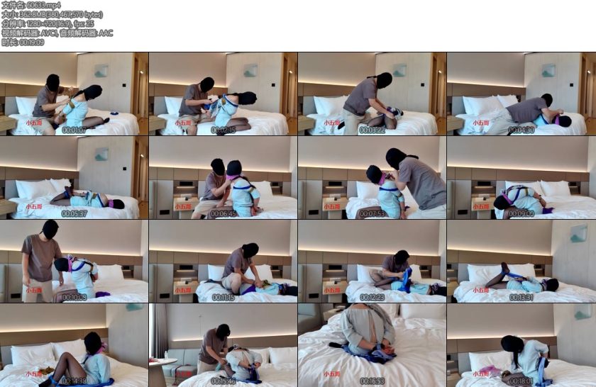 [小五哥] 与女绳师的一次丝巾捆绑交流-丝依依