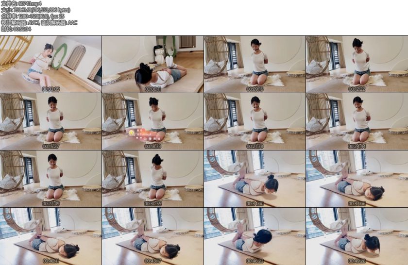 [奥特曼] 奥奥绳艺日常超可爱的眼镜妹还挺耐绑-丝依依