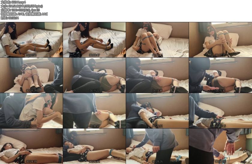 [睡美脚] 肉丝美女诺米玩绳遭劫-丝依依