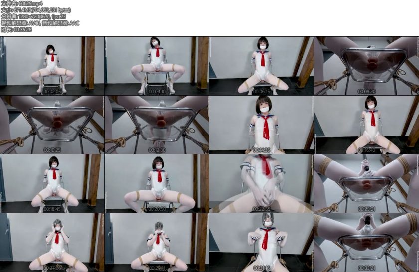 [鹿角与猫爪] 马油白丝手套连裤袜紧身竞泳打底透明水手服泡棉胶带封嘴CB锁禁欲拘束自插自震锁射想得到奖励那就先把后穴自插到前列腺高潮给我看喔-丝依依