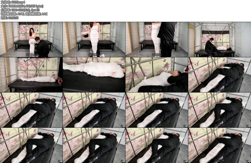 [撒琅制造] CV4K床上的玩物系列沉睡的木乃伊抱枕这呼噜打得雪碧肉丝绷带-丝依依