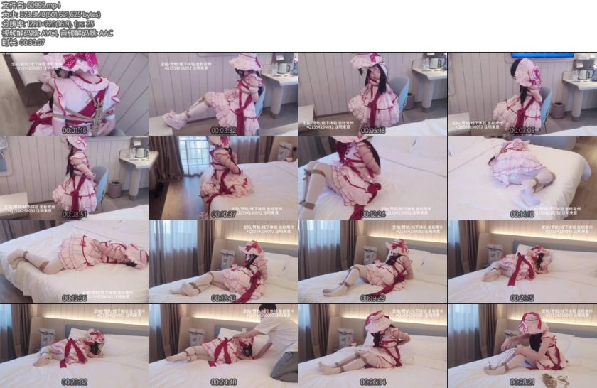 [XcTian] 白丝lo娘小圆的捆绑挣扎初体验-丝依依