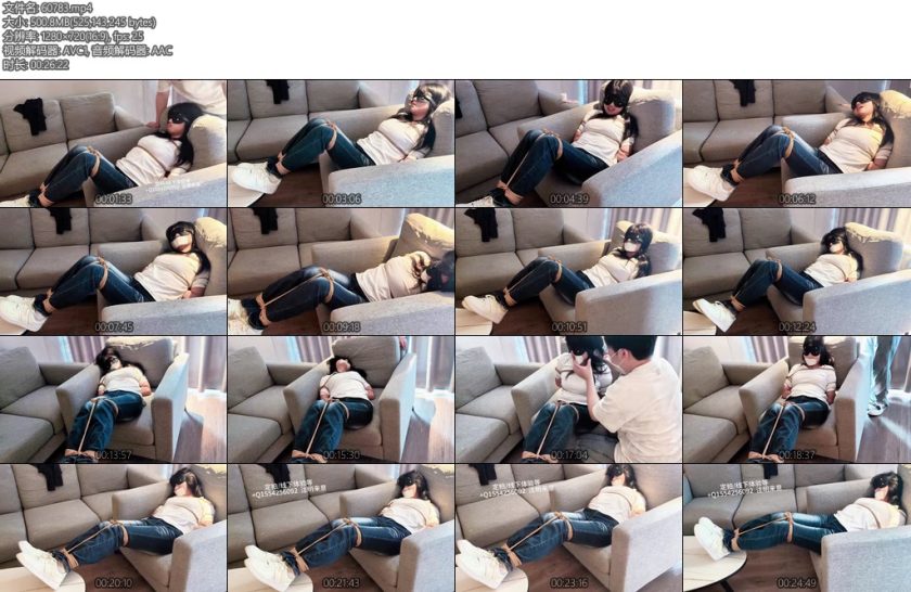 [XcTian] 正片大一新生小姐姐的首次捆绑挣扎体验-丝依依