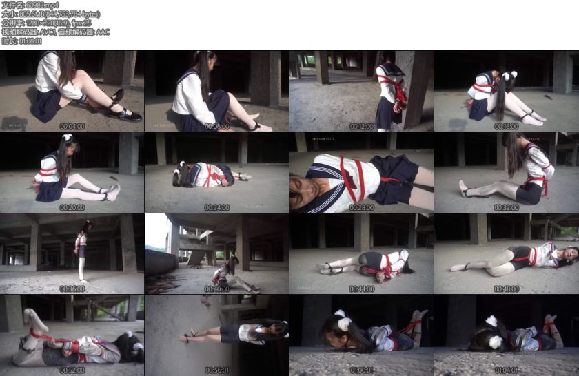 [Annie] cc777舞蹈生小慧现役女高JK水手服白丝红绳紧缚镣铐行走体验ing-丝依依