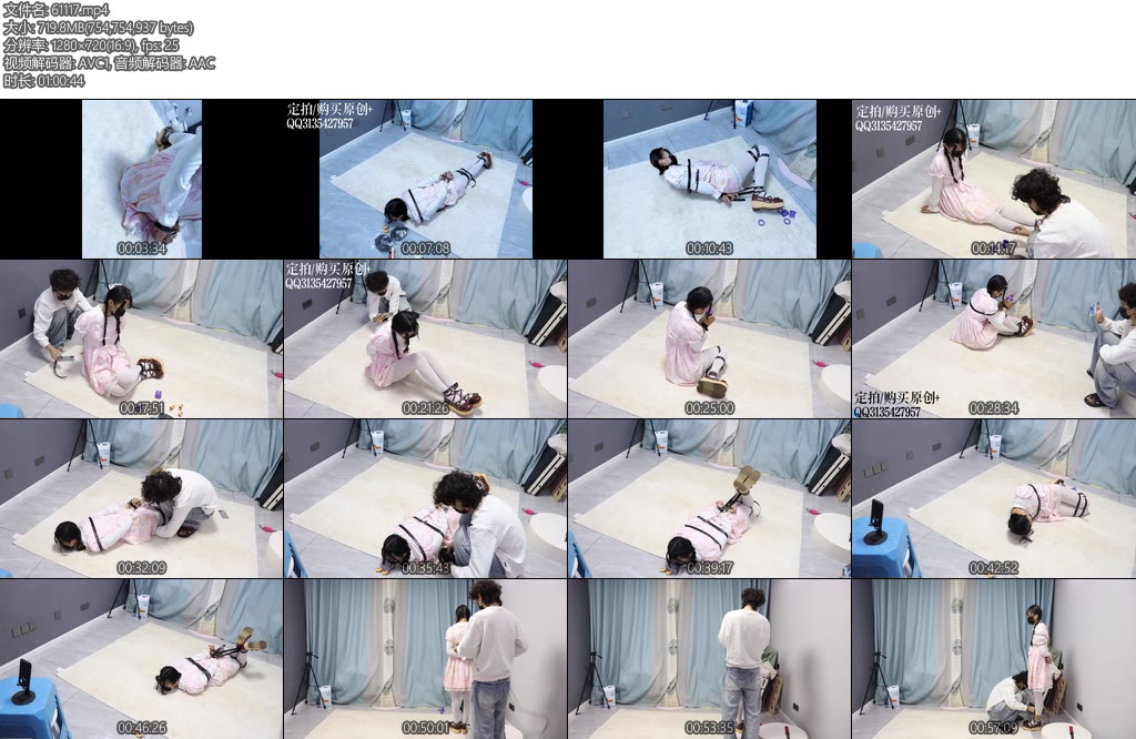 [咕咕精] 咕咕1010lo娘の逃生挑战萝莉限时逃脱游戏90秒未解开追加束缚失败放弃则接受体罚否则永不解开-丝依依