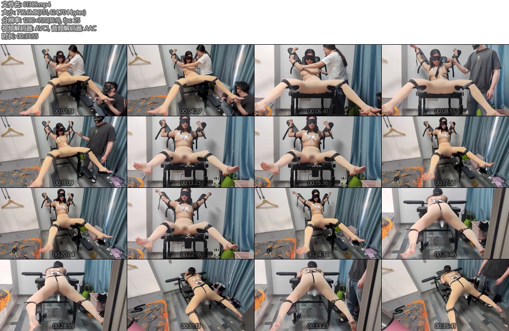 [束人映像] 双人TK单女电击炮机强高双人TK电击SP炮机震动强高-丝依依