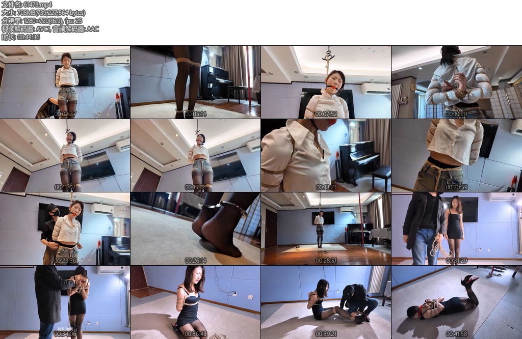 [一绳所爱] 魏灿紧缚口球吊脖-丝依依