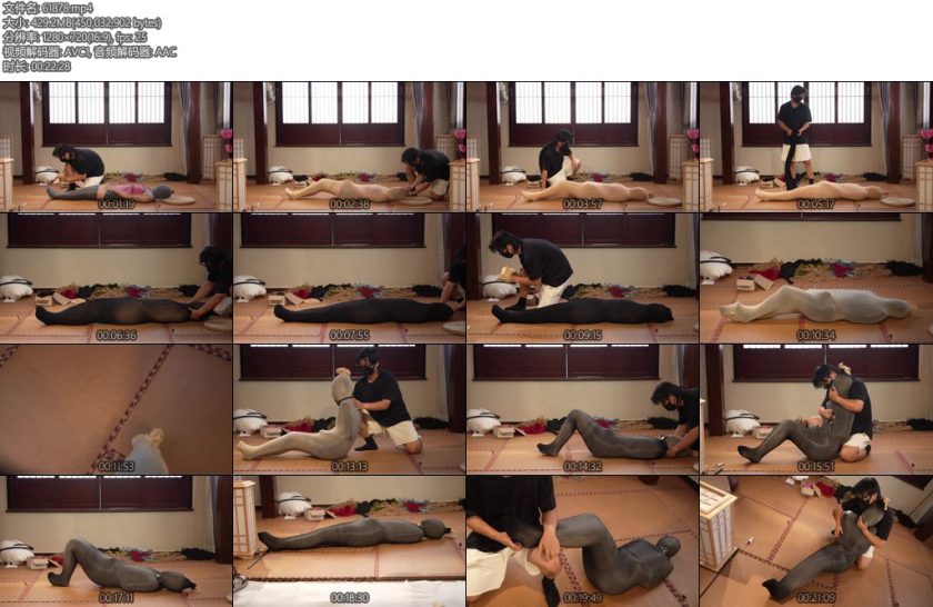 [四季屋] 高考少女全包系列高考少女进门被迷晕醒来发现被多层丝袜包裹TK挣扎放置窒息电击-丝依依
