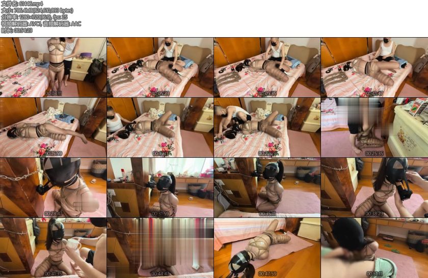 [网友原创] 我的媳妇 261弹连身灰丝假J深喉堵嘴铁链强制固定拴脖樱桃小嘴被塞的满满的连续长达五分钟的胶带子夕强制GC胶狼电击口舌侍奉-丝依依