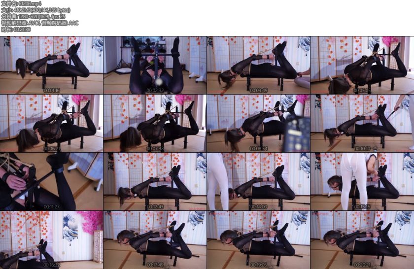 [悦感日记] 伪娘柒柒金属拘束调教白丝女S假羊郊狼SPTK震动-丝依依