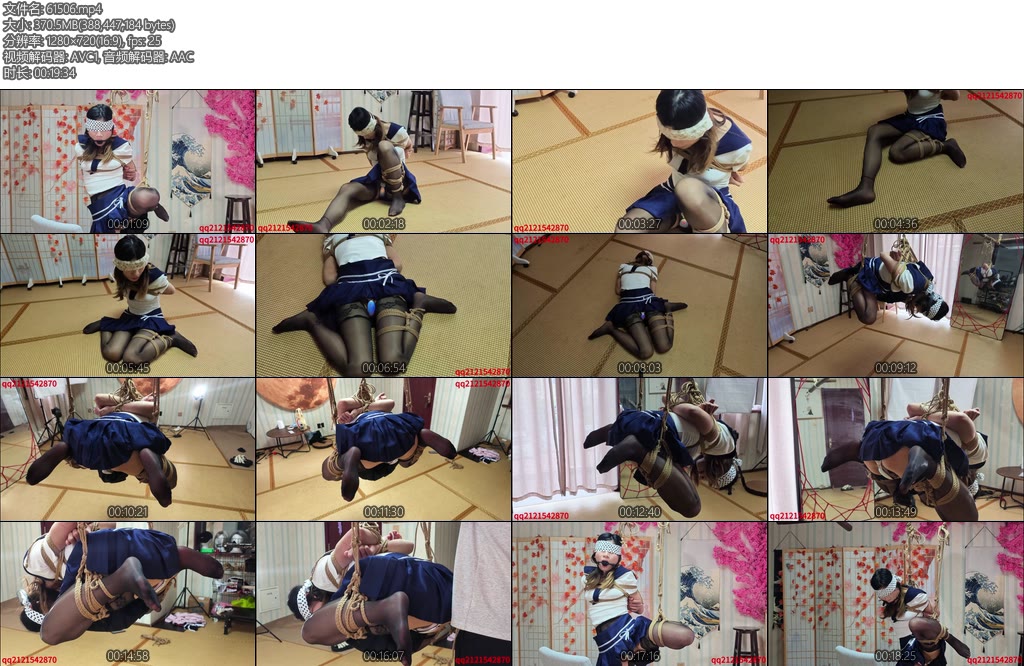 [悦感日记] 小鱼黑丝JK吊缚波波贝SPTK强制训练高chao-丝依依