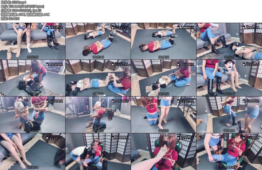[BadCat] 妙妙X依依X多比多人特摄剧情DID遇险少女美少女假面在挑选婚纱前一天惨遭双恶灵少女捆绑羞辱被玩弄的时候被迫和男友通电话-丝依依