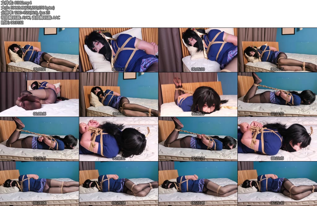 [南郡原创] 南郡小表妹伪娘小清小男娘coser被绑架后换上了空姐制服无助地挣扎-丝依依