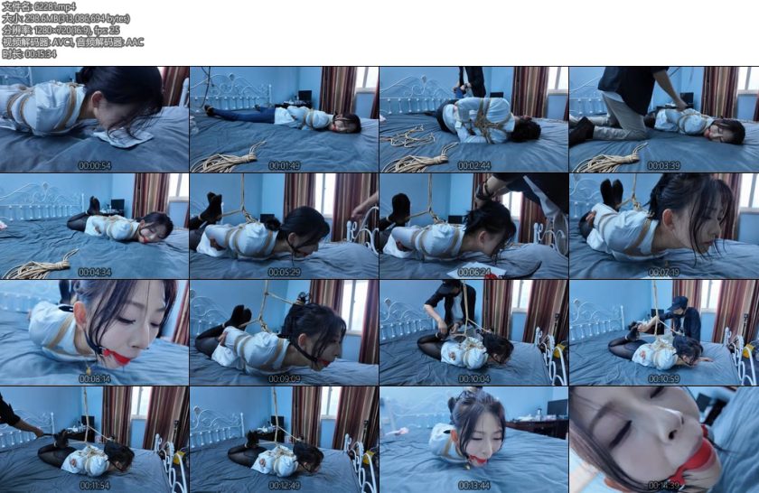 [一绳所爱] 魏灿驷马床缚-丝依依