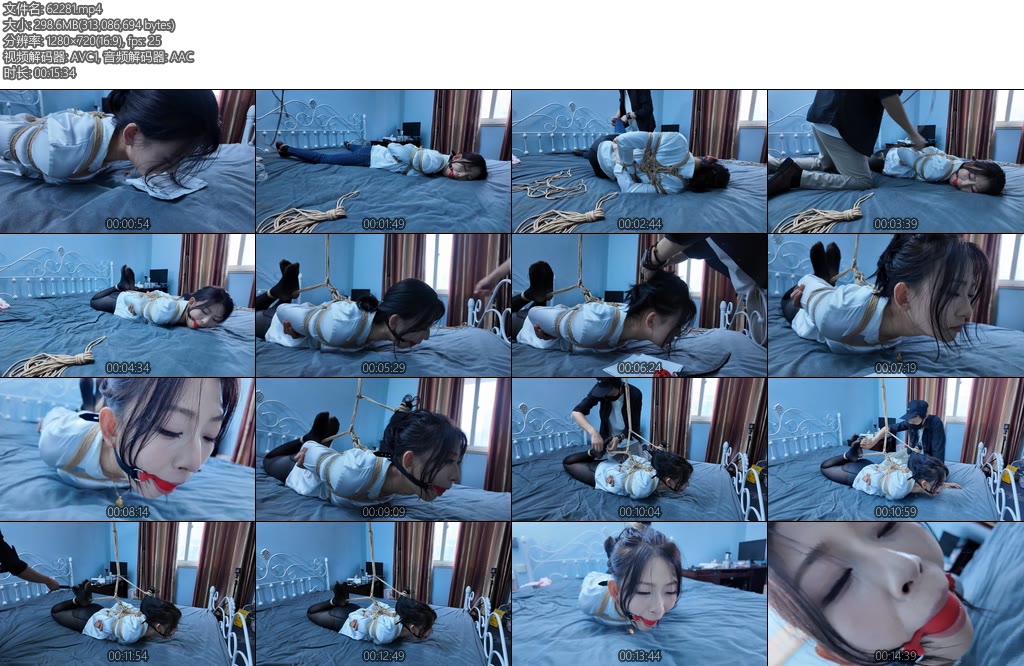 [一绳所爱] 魏灿驷马床缚-丝依依
