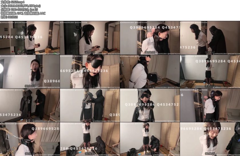 [象人原创] 胖竹子花花女侦探搜查遇袭全程口塞伺候第一部分-丝依依