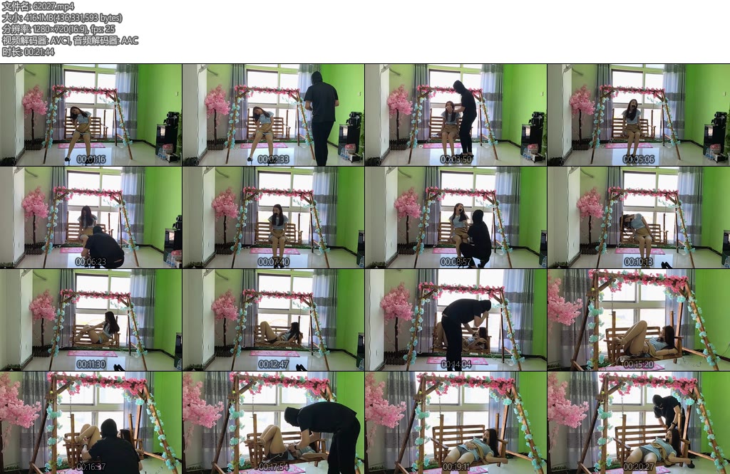 [睡美脚] 诺米秋千TJ②ZDB胶带堵嘴捂晕翻白眼捆绑肉丝抚摸蹂躏-丝依依