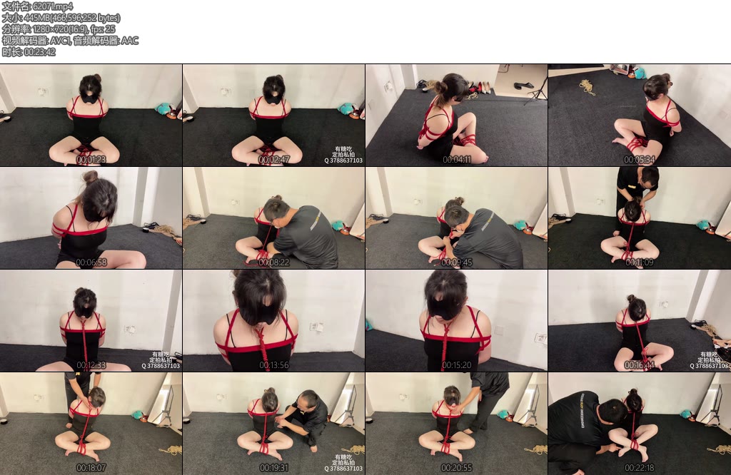 [亚洲绳艺] 人妖男娘母狗捆绑放置口球口水羞耻挠痒痒视觉剥夺人妖母狗口水流不停-丝依依