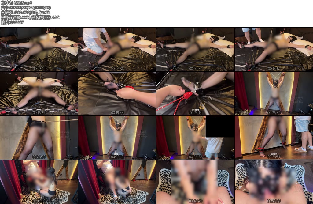 [zxbondage] 情趣酒店探秘2大字型拘束人字架拘束口舌侍奉70-丝依依