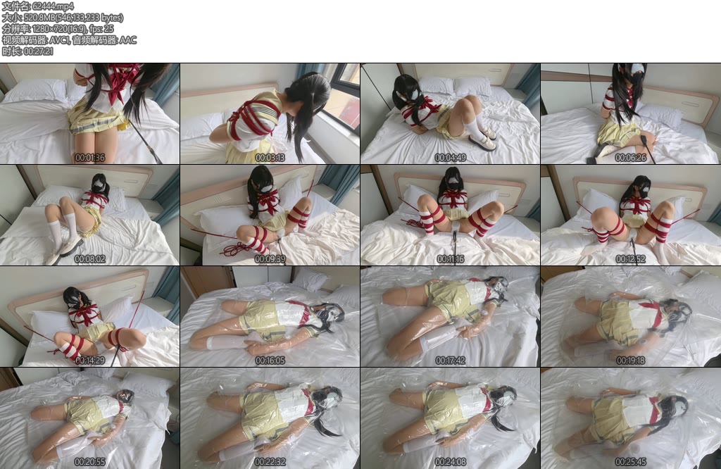 [氧柒罐罐] 罐罐双马尾肉丝连身袜小腿袜JK捆绑抽打虐阴一下一下的就把罐罐疼哭了体验真空袋每一次都比上一次紧直到最后完全抽成压缩饼干了一点点空气不留吓得罐罐在里面疯狂尖叫挣扎-丝依依