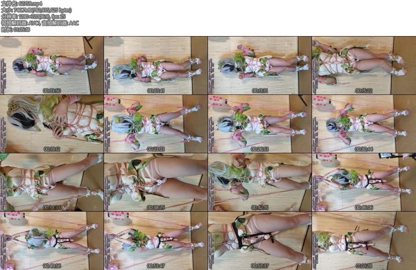 [时绳原创] SS工作室女草神纳西妲2正片小草神的罚站地狱三种罚站姿势啵啵贝棒棒齐上阵超色龟甲缚强制分腿折磨到双腿发软-丝依依