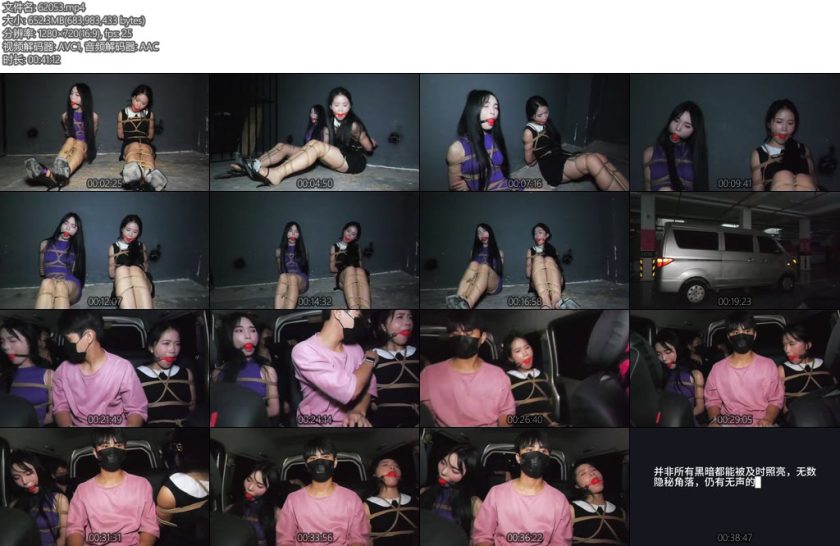 [胜景影视] 绳缚中原宅门囚影下集人贩把姐妹俩先捆绑起来关在地牢然后再驱车将姐妹俩贩卖-丝依依